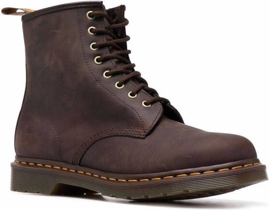 Dr. Martens Enkellaarzen met veters Bruin