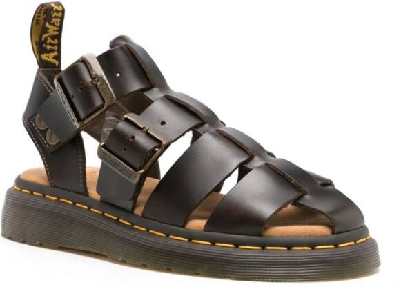 Dr. Martens Garin leren sandalen Bruin