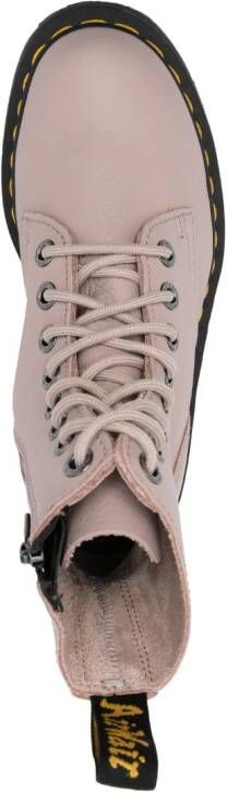 Dr. Martens Jadon III Pre-owned Pisa leren enkellaarzen Beige