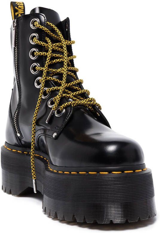 Dr. Martens Jadon laarzen met plateauzool Zwart