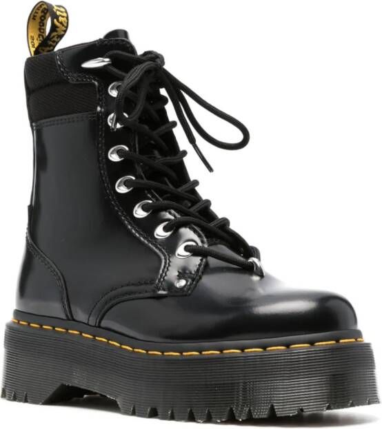 Dr. Martens Jadon leren combat boots Zwart