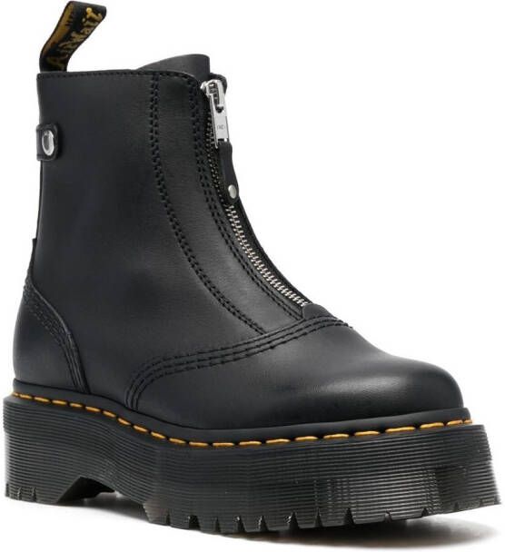 Dr. Martens Jetta laarzen met plateauzool Zwart