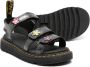 Dr. Martens Kids Flaire sandalen met glitterdetail Zwart - Thumbnail 2