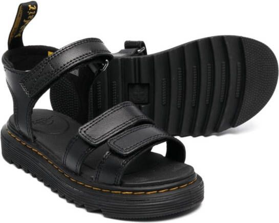 Dr. Martens Kids Sandalen met open neus Zwart