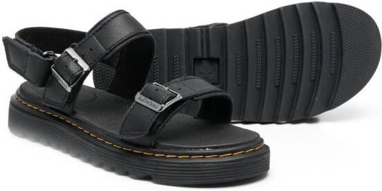 Dr. Martens Kids Stellar sandalen met gesp Zwart