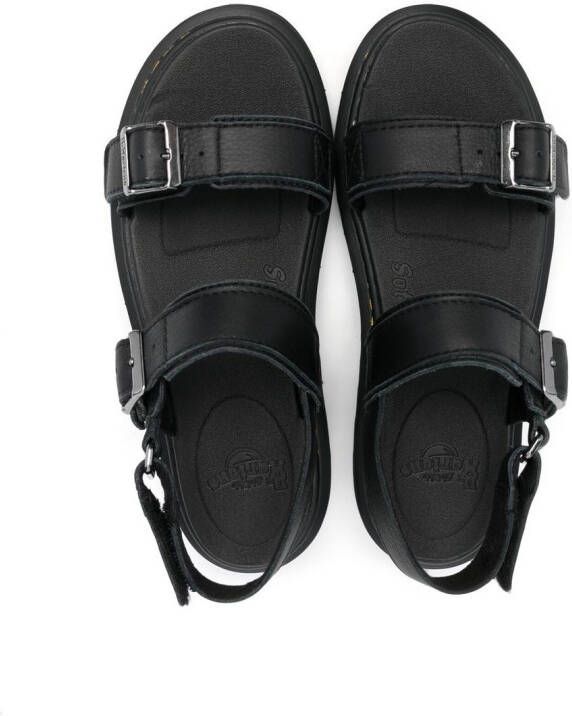 Dr. Martens Kids Stellar sandalen met gesp Zwart