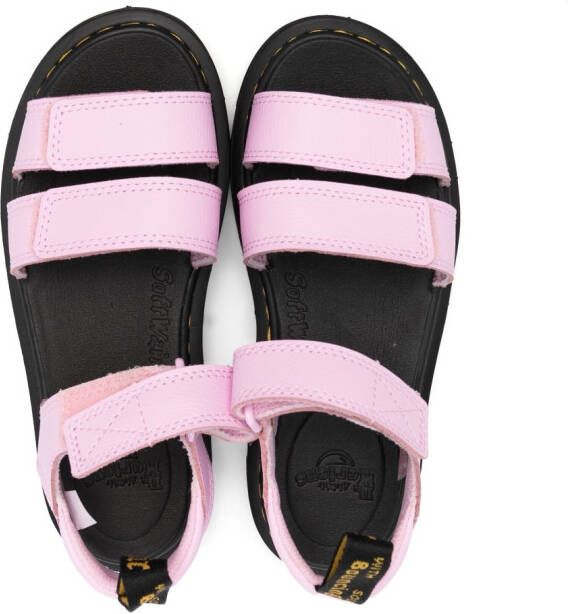 Dr. Martens Kids Sandalen met klittenband Roze