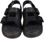 Dr. Martens Kids Varrel leren sandalen Zwart - Thumbnail 3