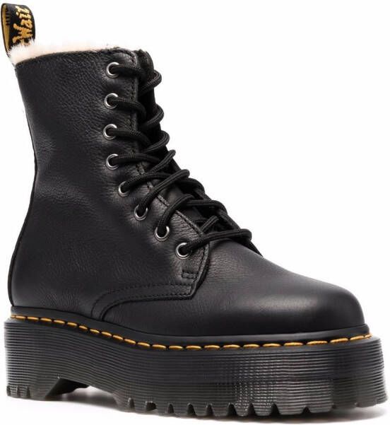 Dr. Martens Legerbroek met plateauzool Zwart