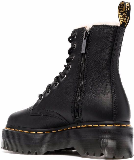 Dr. Martens Legerbroek met plateauzool Zwart