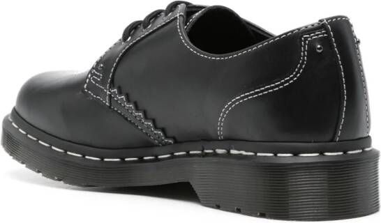 Dr. Martens Leren derby schoenen met contrasterend stiksel Zwart