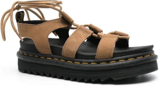 Dr. Martens Nartilla suède sandalen Bruin