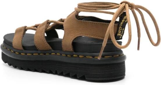 Dr. Martens Nartilla suède sandalen Bruin