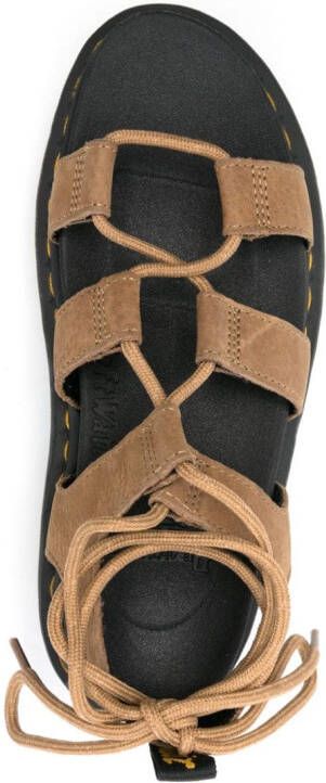Dr. Martens ZebZag suède klompen Bruin