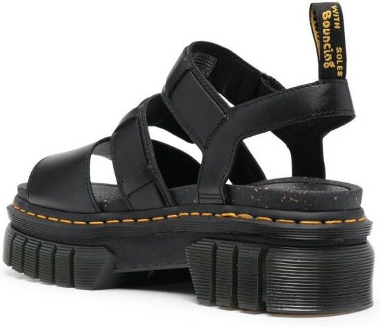 Dr. Martens Ricki sandalen met plateauzool Zwart