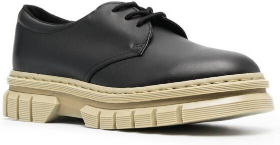 Dr. Martens Rikard leren derby schoenen Zwart