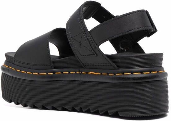 Dr. Martens Sandalen met plateauzool Zwart