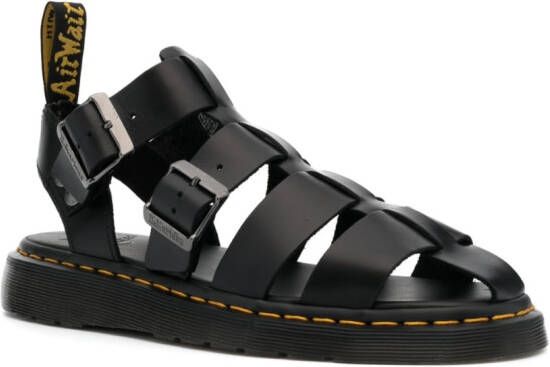 Dr. Martens Sandalen van kalfsleer Zwart