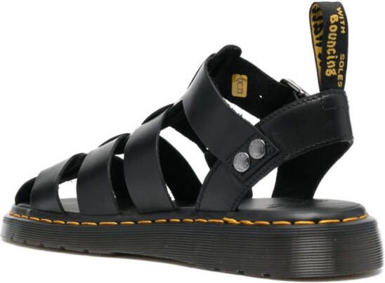 Dr. Martens Sandalen van kalfsleer Zwart