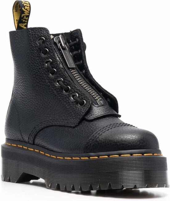 Dr. Martens Sinclair laarzen met plateauzool Zwart