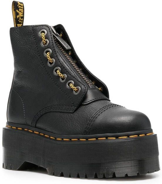 Dr. Martens Sinclair leren laarzen Zwart