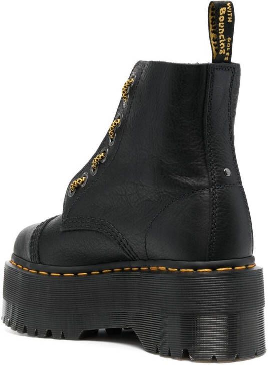 Dr. Martens Sinclair leren laarzen Zwart