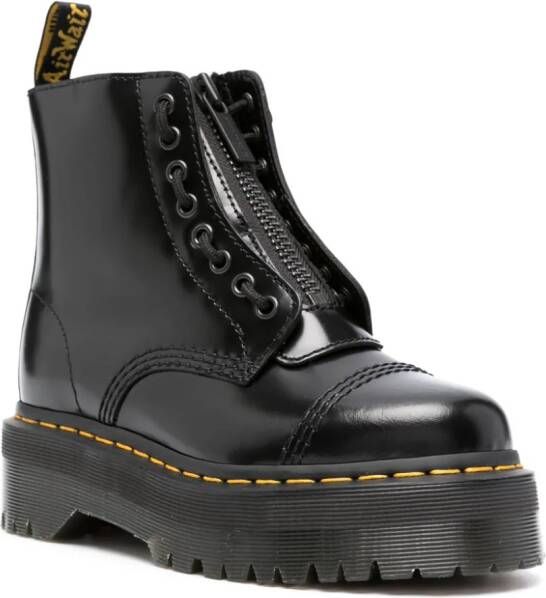 Dr. Martens Sinclair leren laarzen Zwart