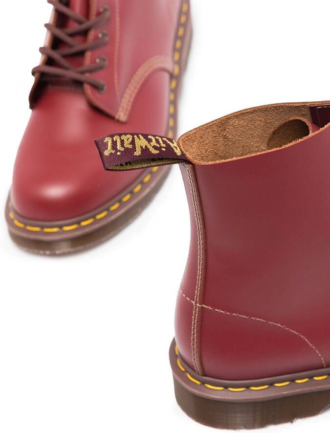 Dr. Martens Vintage 1460 leren enkellaarzen Rood