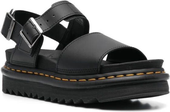 Dr. Martens Voss sandalen met plateauzool Zwart