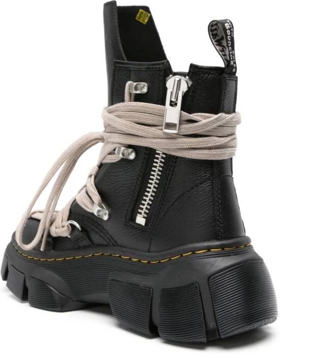 Rick Owens DRKSHDW x Rick Owens 1460 laarzen met plateauzool Zwart