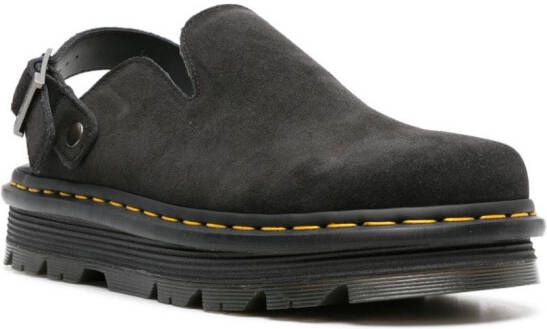 Dr. Martens Muiltjes met zigzag patroon Zwart