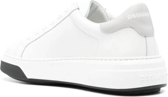 Dsquared2 Bumper leren sneakers Wit