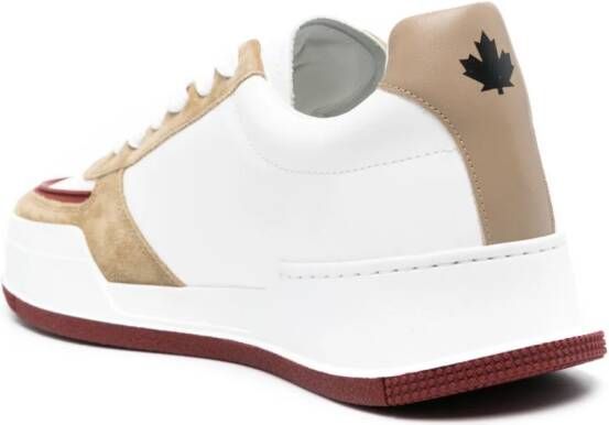 Dsquared2 Canadian leren sneakers Wit