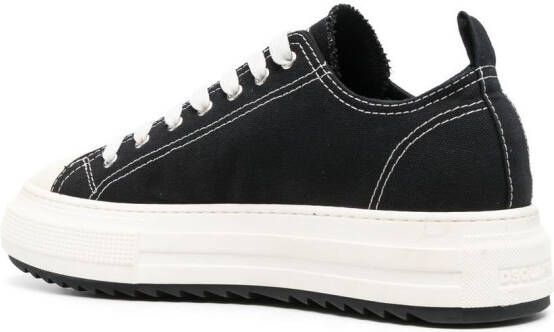 DSQUARED2 Sneakers met plateauzool Zwart