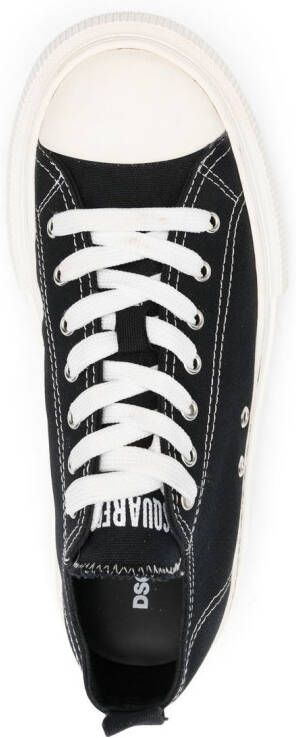 DSQUARED2 Sneakers met plateauzool Zwart