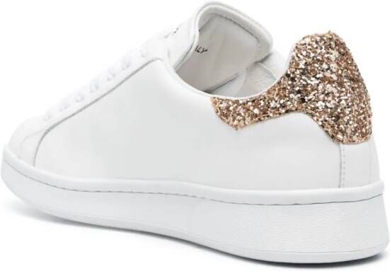 DSQUARED2 Courb sneakers met contrasterende afwerking Wit