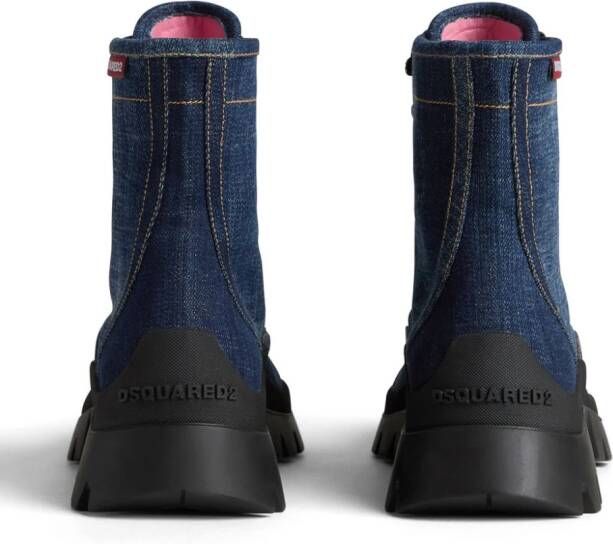 Dsquared2 Denim veterlaarzen Blauw