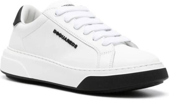 DSQUARED2 Sneakers met logo-reliëf Wit