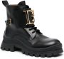 DSQUARED2 Enkellaarzen met logoplakkaat Zwart - Thumbnail 2