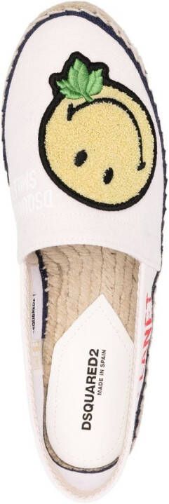 Dsquared2 Espadrilles met patchdetail Roze