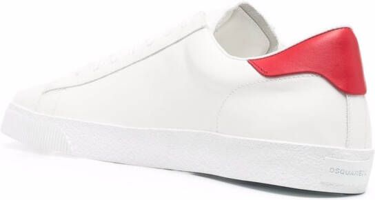 Dsquared2 Icon leren sneakers Wit