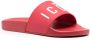 DSQUARED2 Icon slippers met print Rood - Thumbnail 2