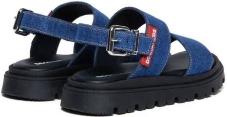 Dsquared2 Kids Slingback sandalen Blauw