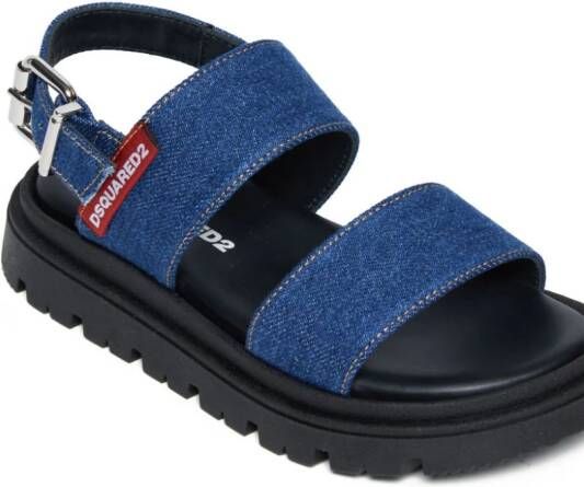 Dsquared2 Kids Slingback sandalen Blauw