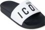 Dsquared2 Kids Icon slippers met logoprint Wit - Thumbnail 4