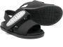 Dsquared2 Kids Leren sandalen met logo-applicatie Zwart - Thumbnail 2