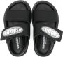 DSQUARED2 KIDS Leren sandalen met logo-applicatie Zwart - Thumbnail 3