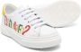 DSQUARED2 KIDS Leren sneakers met logoprint Wit - Thumbnail 2