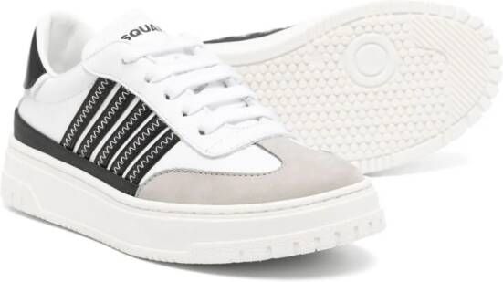 DSQUARED2 KIDS Leren sneakers Wit