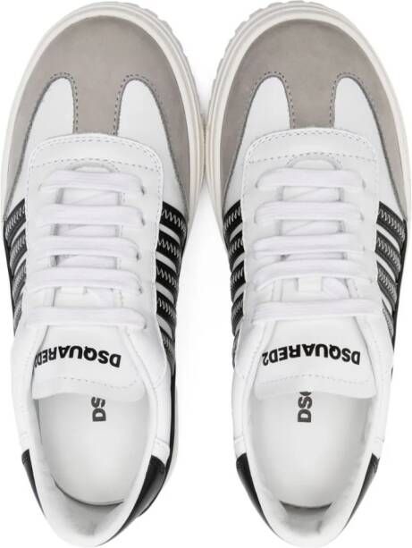 DSQUARED2 KIDS Leren sneakers Wit
